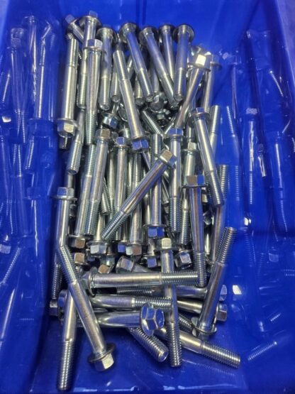 (100) M12-1.75 x 90 High Strength Flanged Hex Head Bolt Class 10.9 - New - Image 3