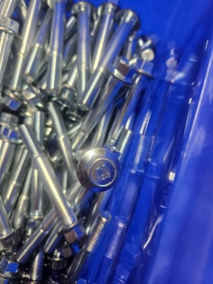 (100) M12-1.75 x 90 High Strength Flanged Hex Head Bolt Class 10.9 - New - Image 4