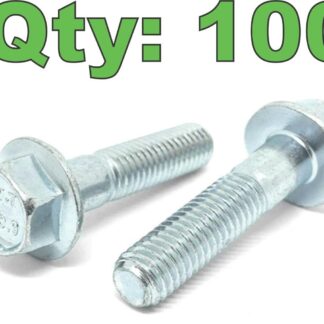 (100) M12-1.75 x 90 High Strength Flanged Hex Head Bolt Class 10.9 - New