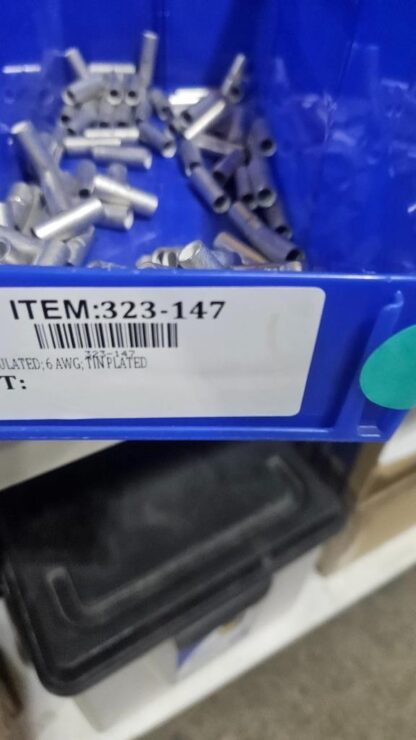 (100) Molex MX-ETC E6 6 AWG Non-Insulated Solid Copper Tinned Butt Splice - New - Image 4
