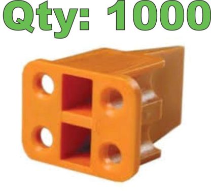 (1000) New TE Connectivity / Deutsch WP-4S Orange DTP Wedgelock 4 Position - New - Image 9