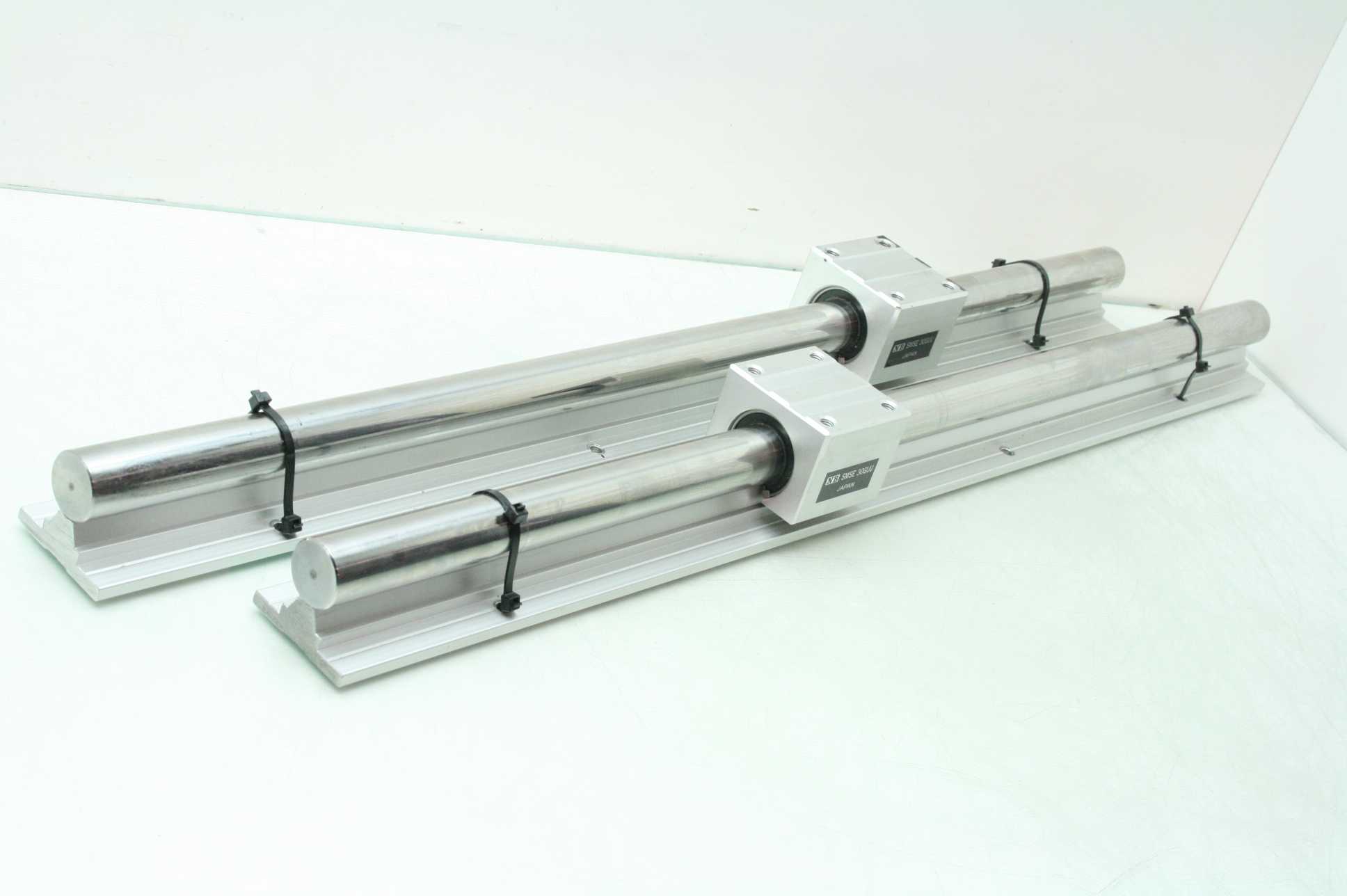 2 NB SMSE 30GUU Linear Open Pillow Block Ball Bushing 30mm CES30 Shafts 800mm - Used - Image 14