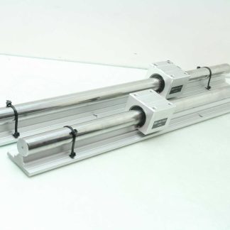 2 NB SMSE 30GUU Linear Open Pillow Block Ball Bushing 30mm CES30 Shafts 800mm - Used