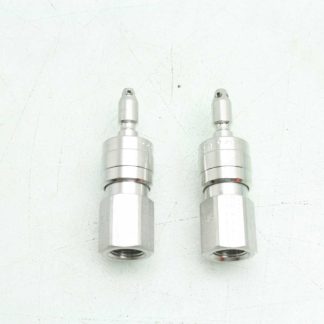2 New Parker 2F-Q4P-SS Female Quick Coupling Non-Valved Nipple Fittings / 1/8" - New