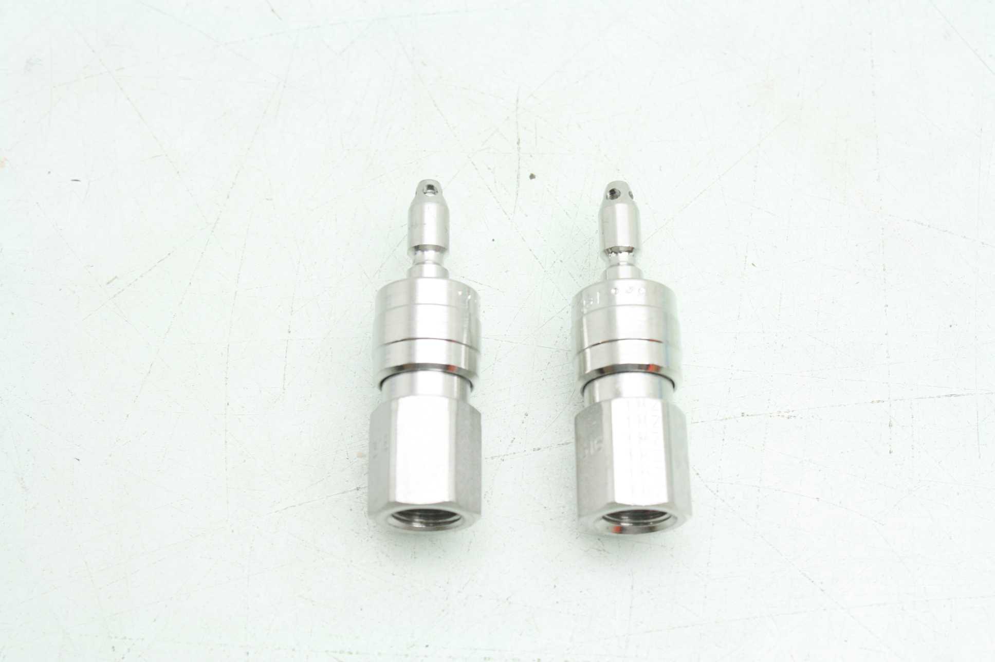 2 New Parker 2F-Q4P-SS Female Quick Coupling Non-Valved Nipple Fittings / 1/8" - New - Image 7