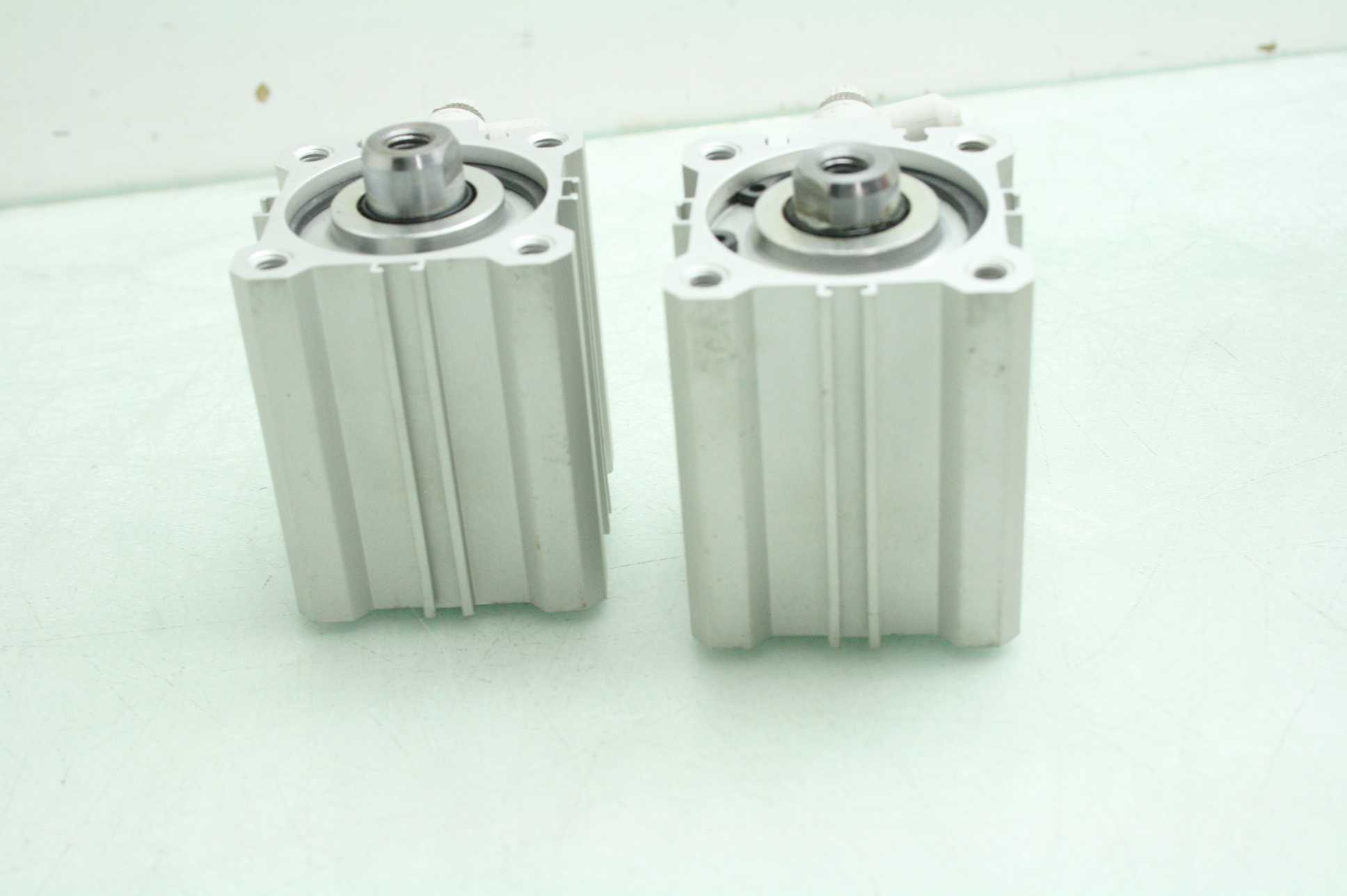 2 SMC CDQ2A40-25DC Compact Pneumatic Cylinders / 40mm Bore x 25mm Stroke - Used - Image 13