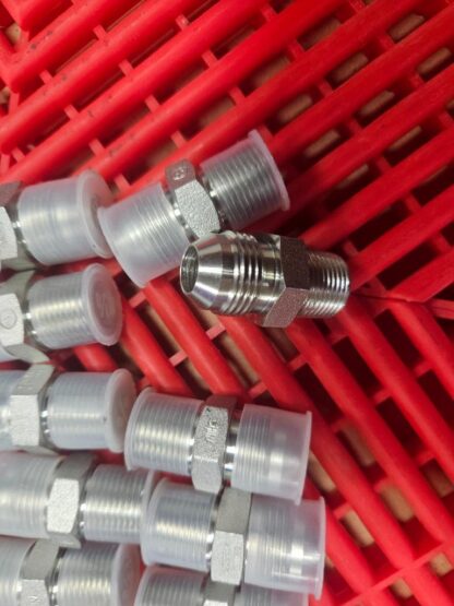 (28) Brennan 2404-08-06 1/2" Male JIC Flare to 3/8" Male NPT 06MJ-08MP STRAIGHT - New - Image 13