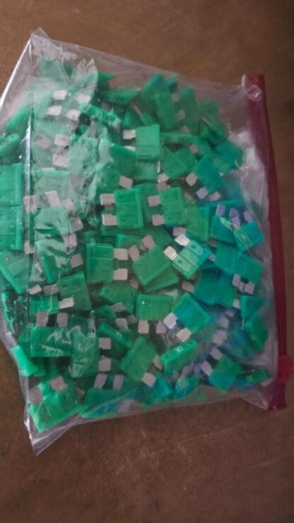 (280+) Littelfuse 0287030.PXCN Green ATOF Blade Fuse Green 30A / 32V DC - New - Image 4