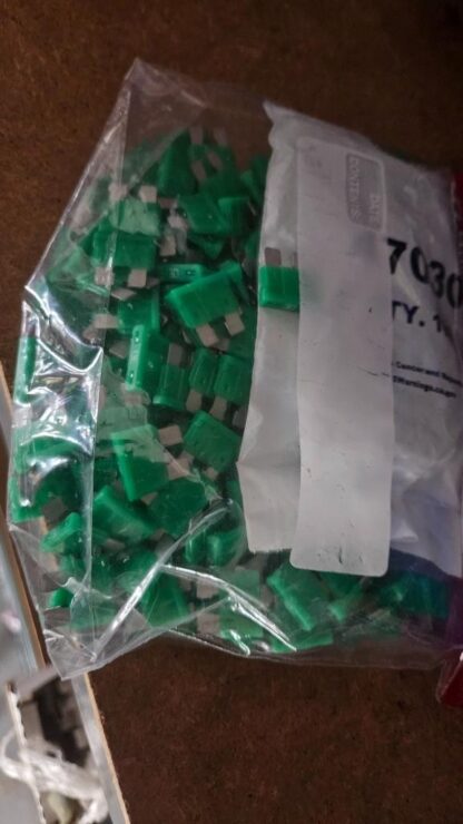 (280+) Littelfuse 0287030.PXCN Green ATOF Blade Fuse Green 30A / 32V DC - New - Image 5
