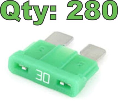 (280+) Littelfuse 0287030.PXCN Green ATOF Blade Fuse Green 30A / 32V DC - New