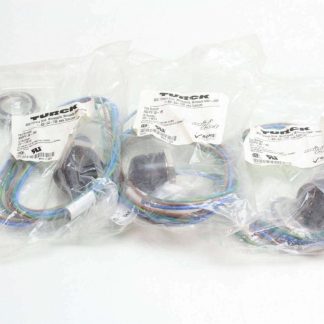 3 New Turck RSFPV-30-1M Bulkhead Connector 1 Meter 3 Pin - New