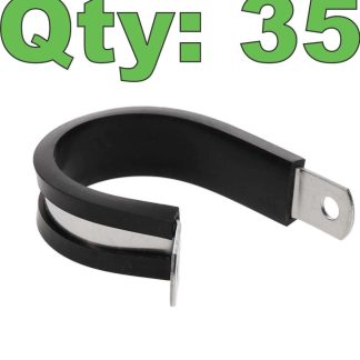 (35) Star SS-20E-M1 Cushioned Stainless Pipe Clamp 1-1/4" - New