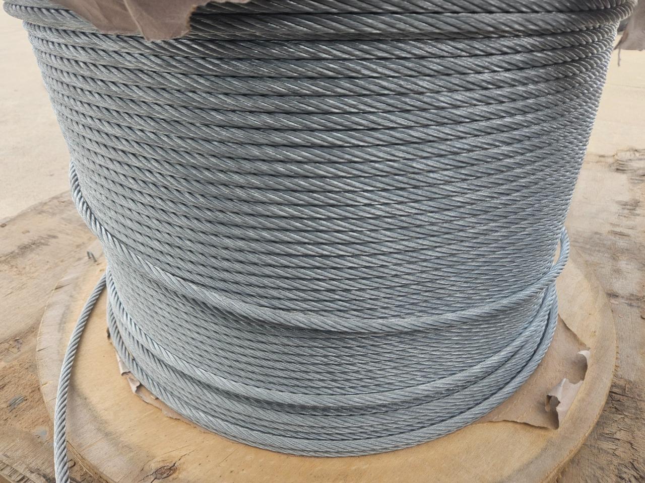 3/8" New Galvanized Aircraft Wire Rope 7x19 Stranded 2500' Reel - New - Image 11