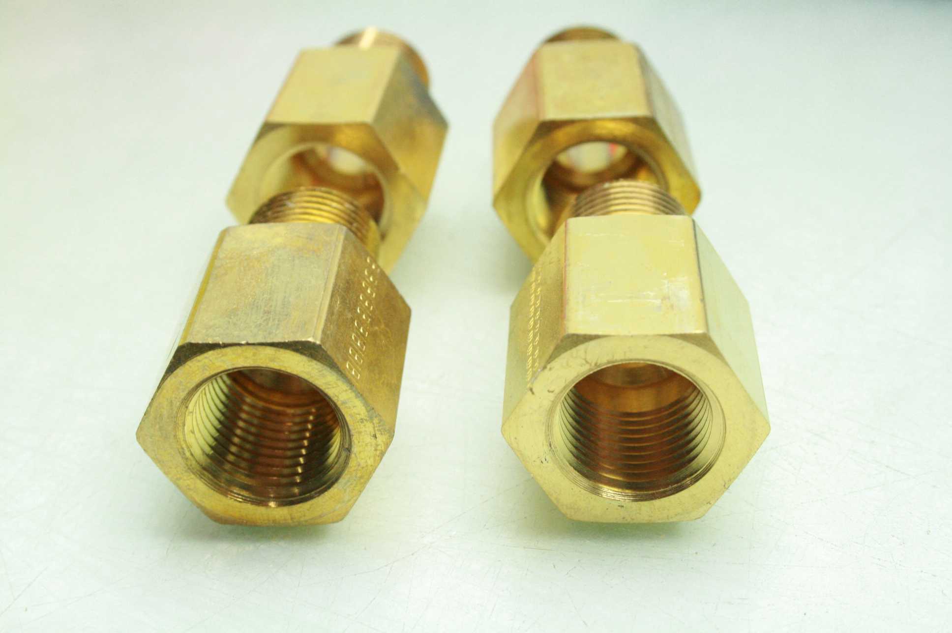 4 New Parker 8-8 RA-B Brass Reducing Adapters / 1/2" FNPT x 1/2" MNPT - New - Image 8