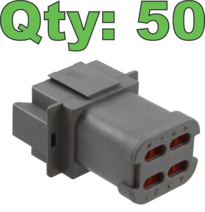 (50) New TE Connectivity Deutsch DT04-08PA-CE01 Connector 8 Position, End Cap - New - Image 4