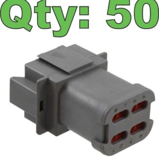 (50) New TE Connectivity Deutsch DT04-08PA-CE01 Connector 8 Position, End Cap - New