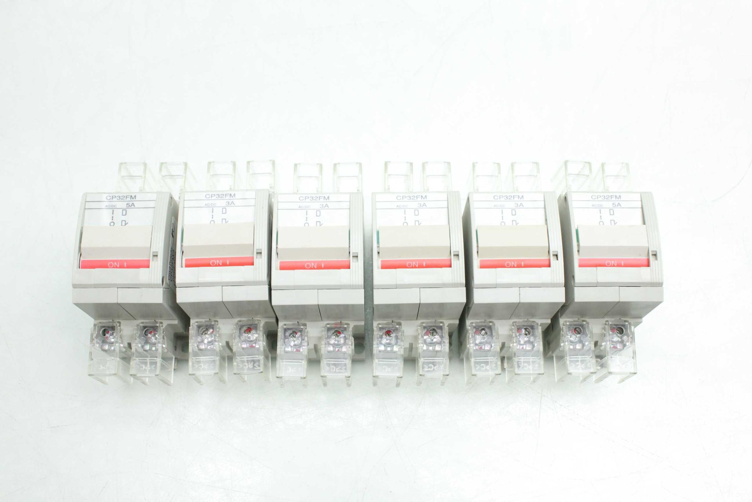 6 Fuji Electric CP32FM 2 Pole Circuit Breakers (2) CP32FM/5 5A (3) CP32FM/3 3A - Used - Image 7