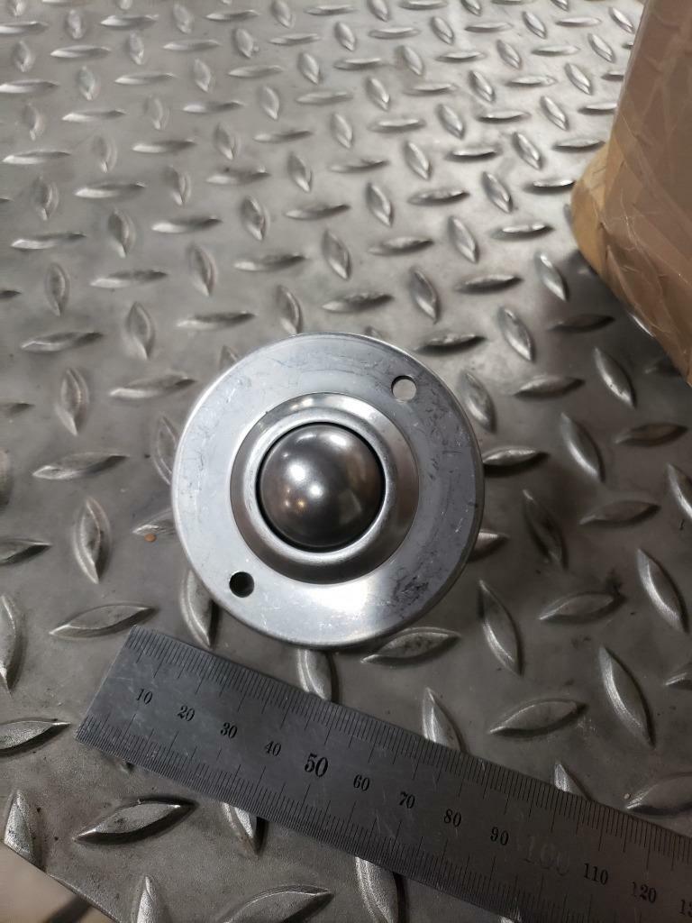 75 New Flanged 2 Hole Ball Transfer Unit Bearings, 1-1/4" Diameter Ball - New - Image 3