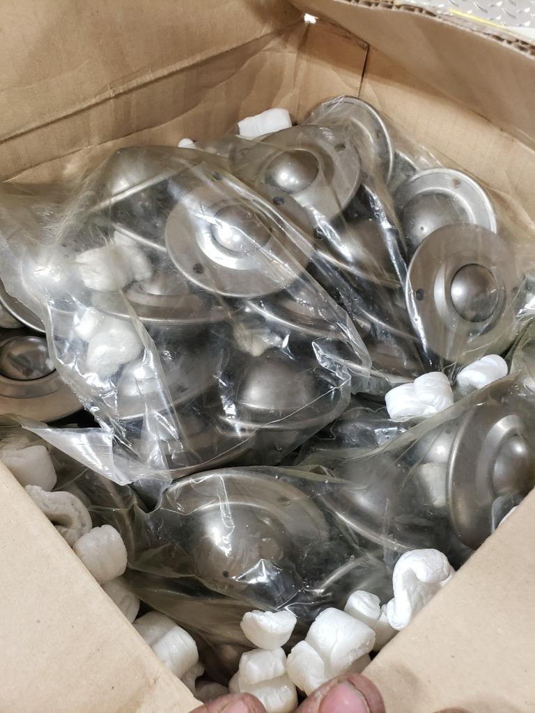 75 New Flanged 2 Hole Ball Transfer Unit Bearings, 1-1/4" Diameter Ball - New - Image 9