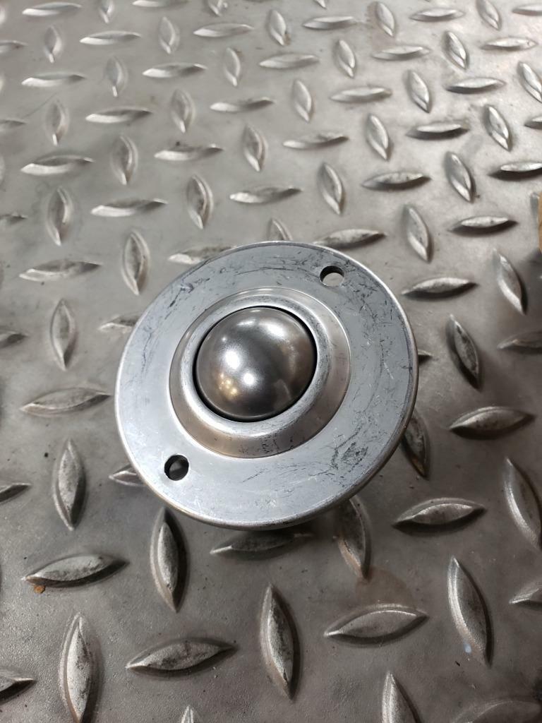 75 New Flanged 2 Hole Ball Transfer Unit Bearings, 1-1/4" Diameter Ball - New