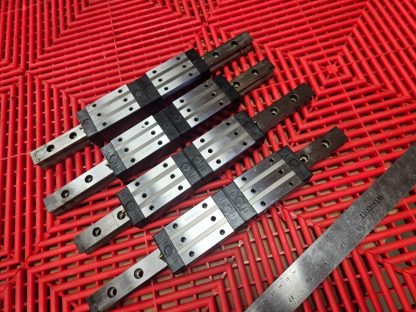 8 THK SRG20 Caged High Rigidity Roller Linear Guides 320L - Used