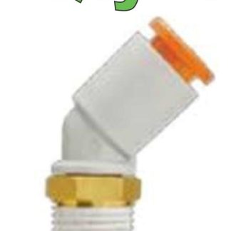 (9) New SMC KQ2K13-37S 45 Degree Elbow Fittings One-Touch / 1/2" Tube x 1/2" NPT - New