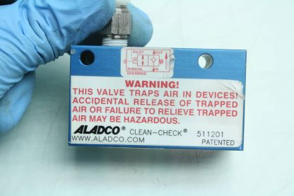Aladco Clean Check Valve 511201 Pneumatic 18 NPT Valve Ball Seal Used 171959495750 4