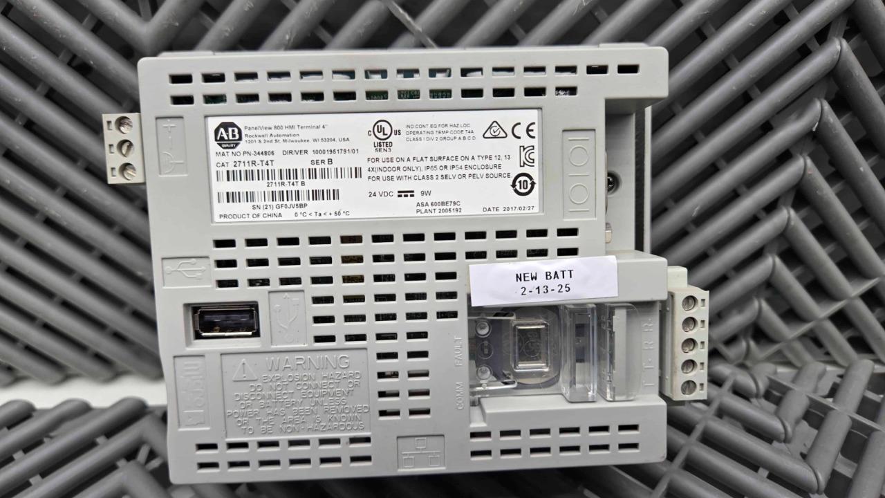 Allen-Bradley 2711R-T4T Ser B HMI Touch Panel Interface PanelView 800 - Used - Image 11