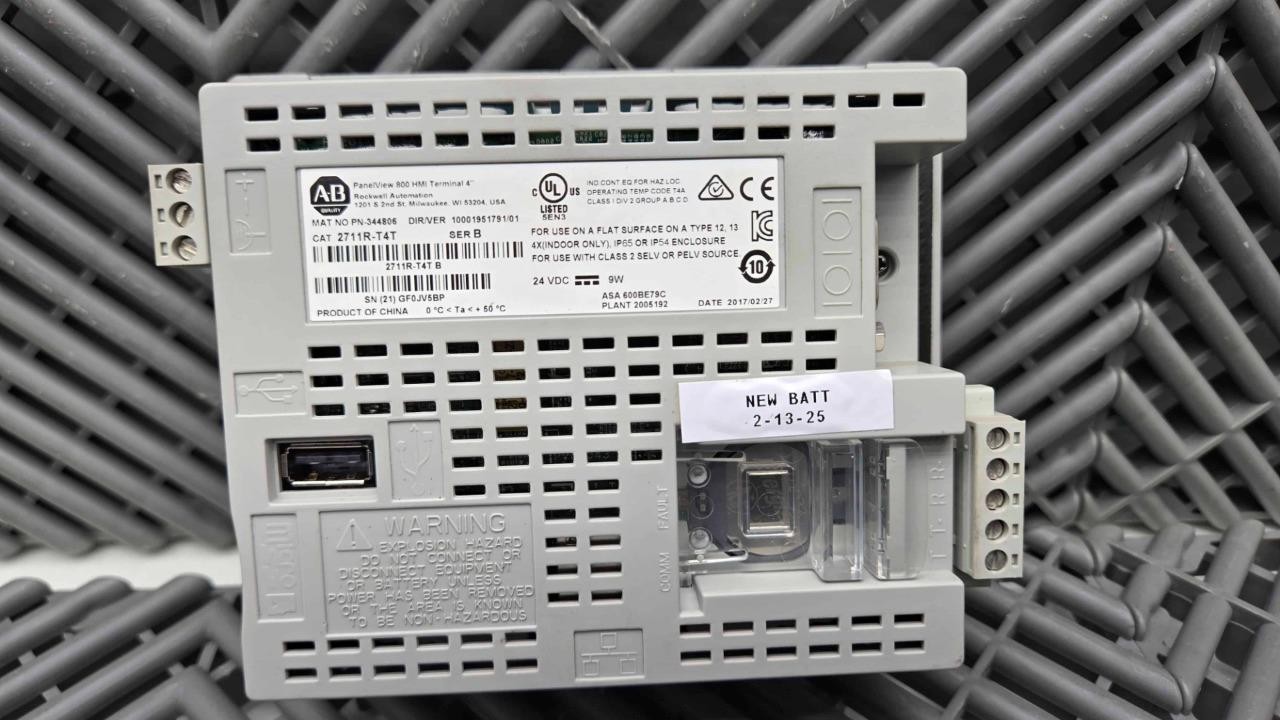 Allen-Bradley 2711R-T4T Ser B HMI Touch Panel Interface PanelView 800 - Used - Image 5