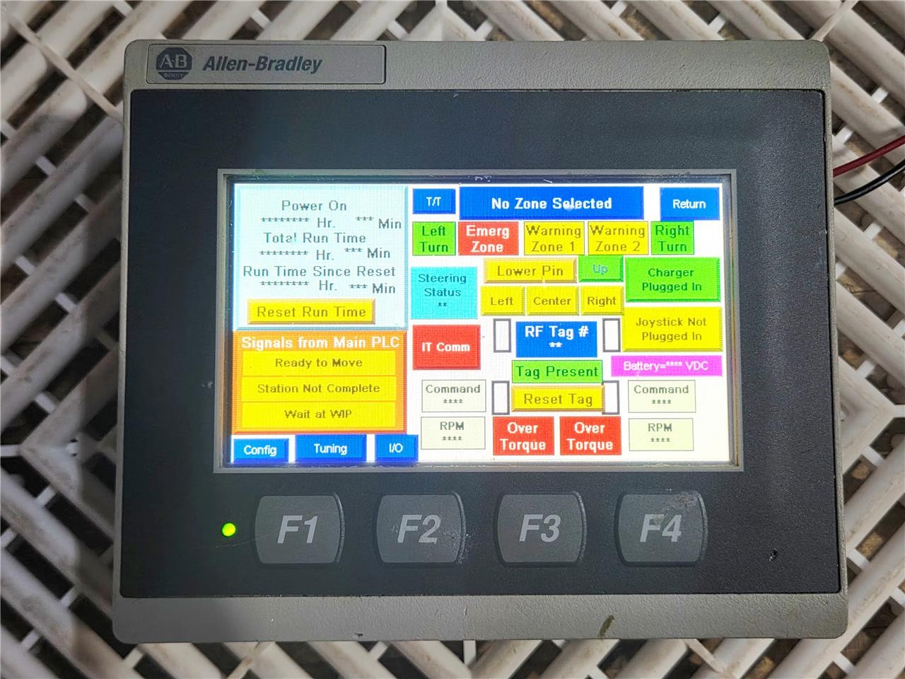 Allen-Bradley 2711R-T4T Ser B HMI Touch Panel Interface PanelView 800 - Used