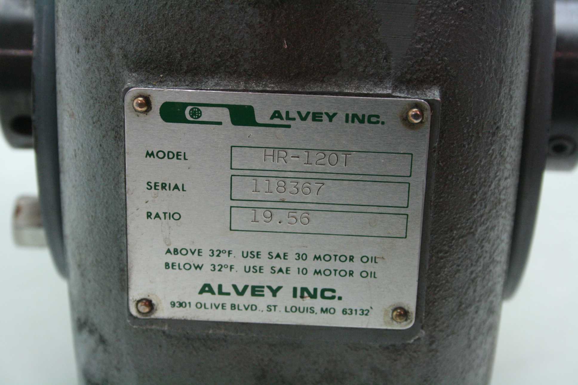 Alvey HR-120T Conveyor Drive Unit 19.56:1 Ratio Gear Reducer 1-1/4" to 1-7/16" - Used - Image 11