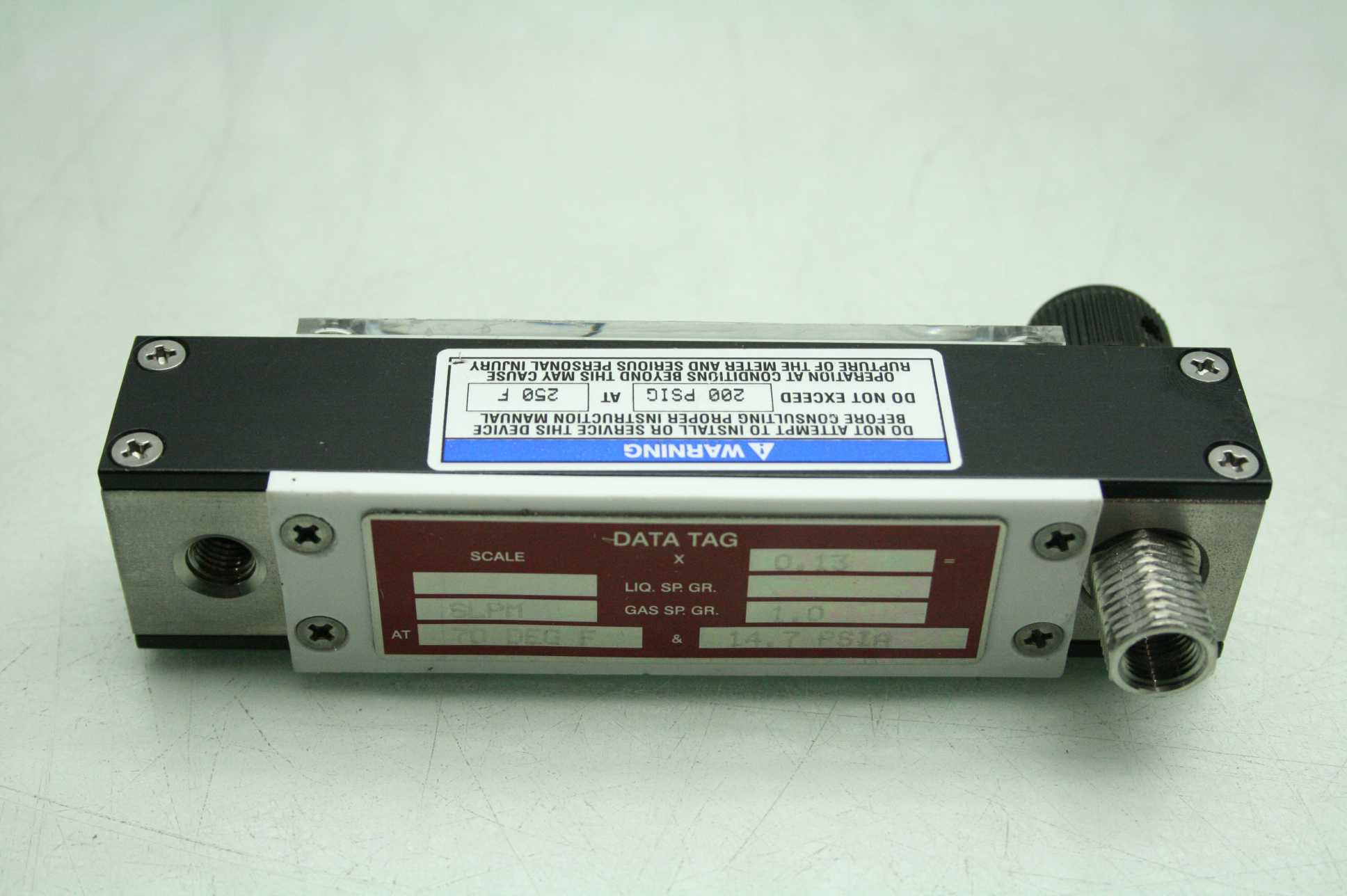 Brooks 1350EN2BCFG1A Glass Tube Variable Area Flow Meter w/ Valve - Used - Image 9