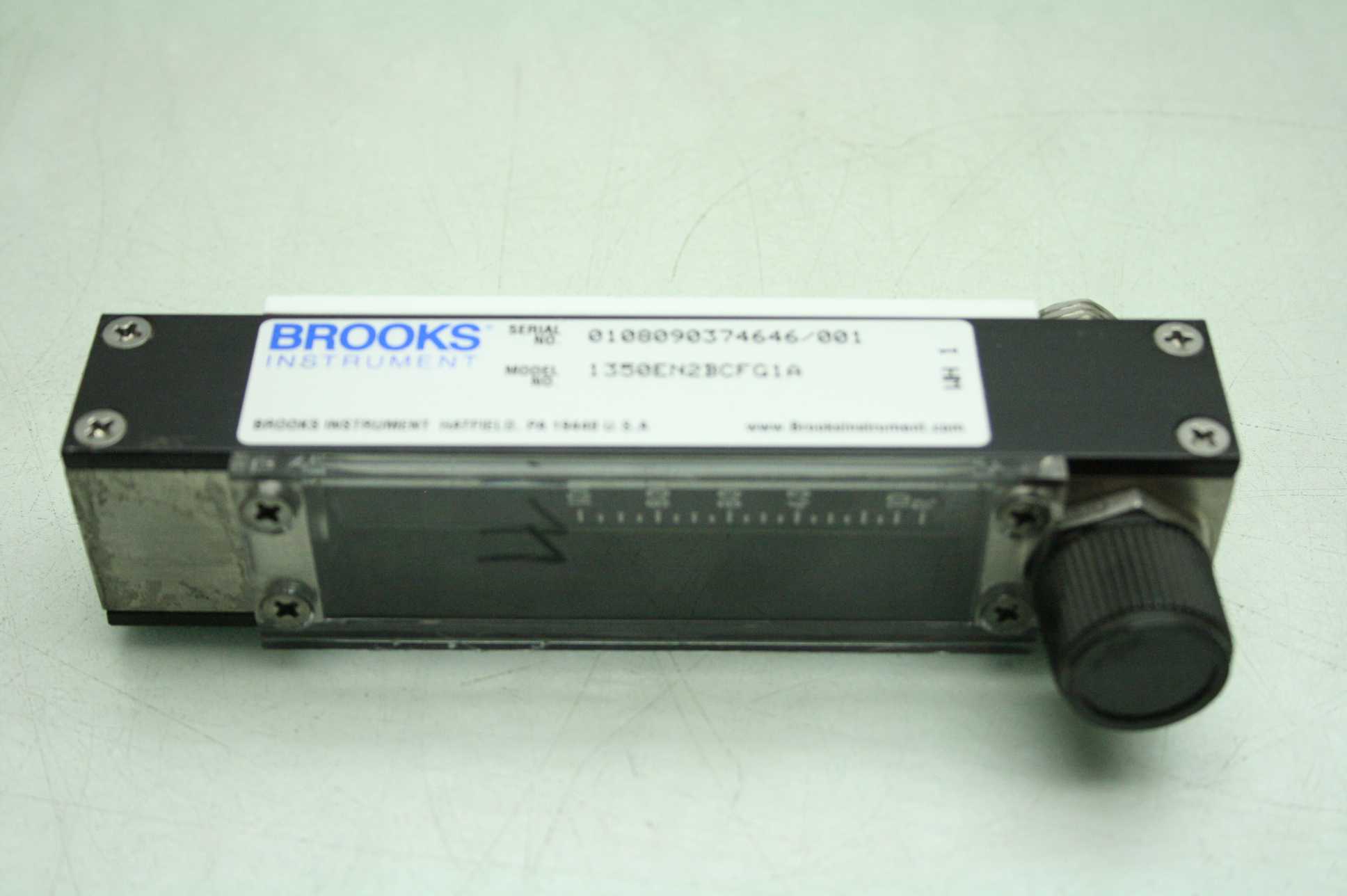 Brooks 1350EN2BCFG1A Glass Tube Variable Area Flow Meter w/ Valve - Used - Image 10