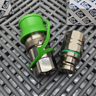 CEJN 10 667 1220 3/4" BSP Stainless Hydraulic Quick Disconnect Set - New