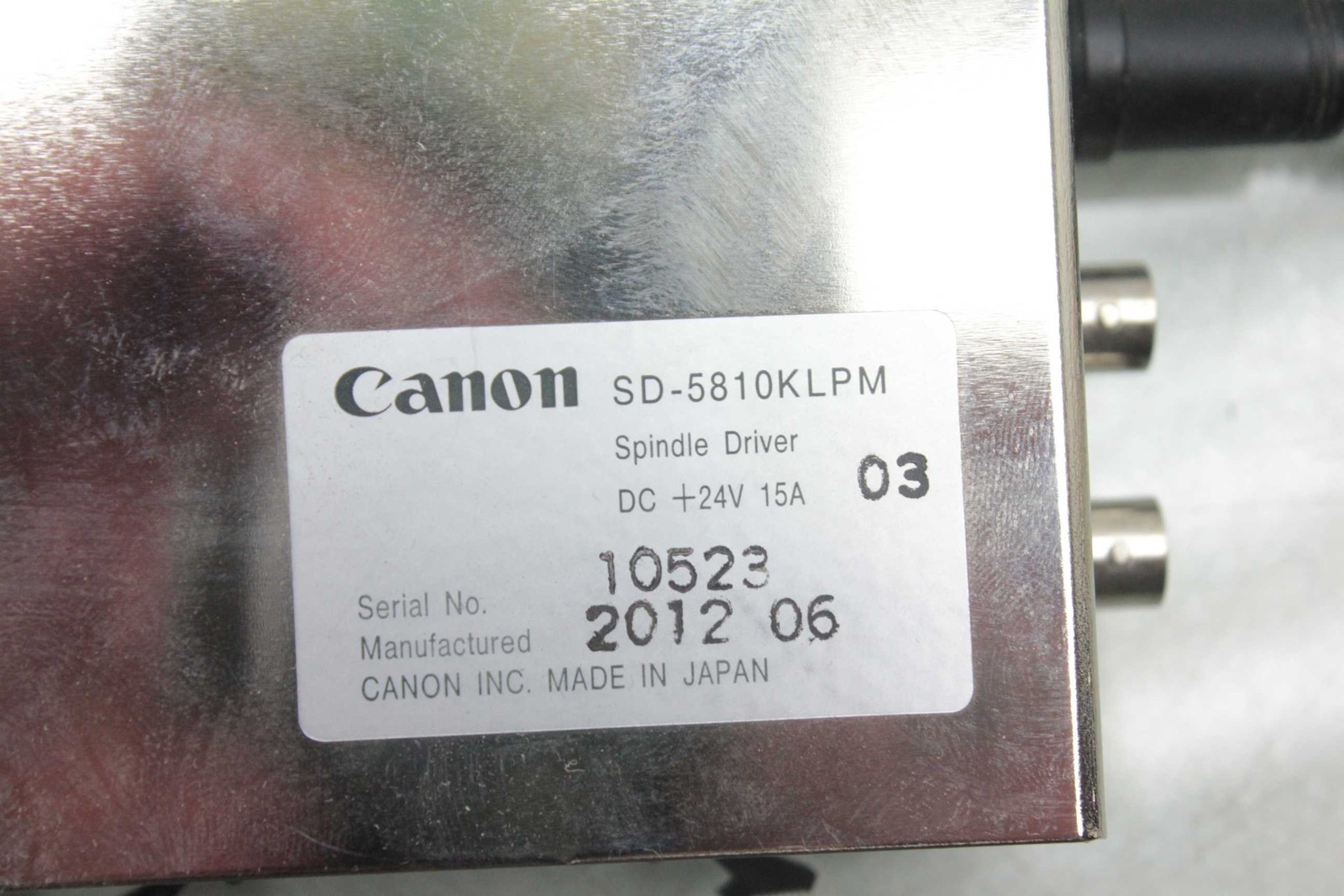 Canon SD-5810KLPM / Spindle Driver / DC 24V 15A - Used - Image 4