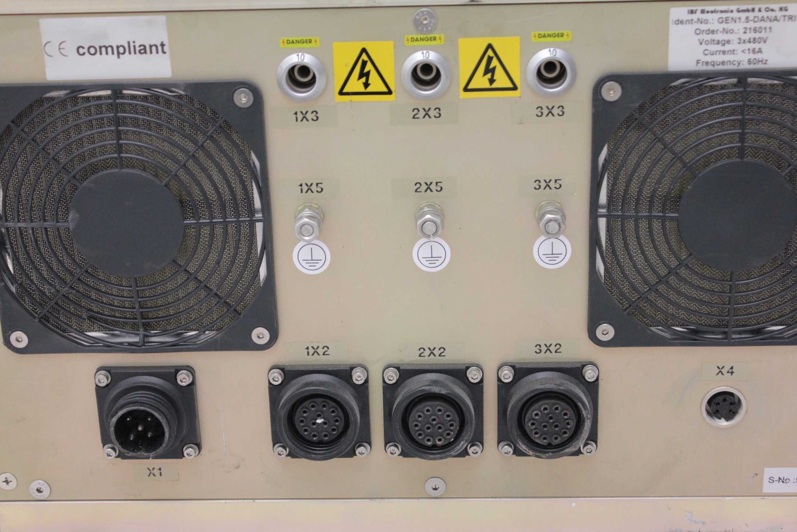 IBF Electronic 800W 5.8GHz Pulsable Magnetron Power Supply / 3 Phase 480V 19" - Used - Image 3
