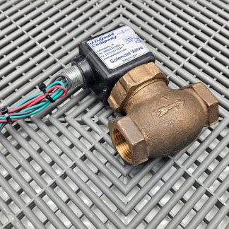 J.D Gould Solenoid Valve M4-3V, 24V DC, 5-125psi - Used