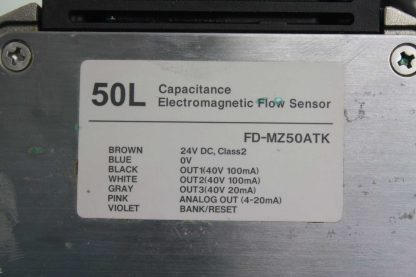 Keyence FD MZ50ATK Electromagnetic Flow Meter Flow Sensor 50LMin Range Used 181981413500 7