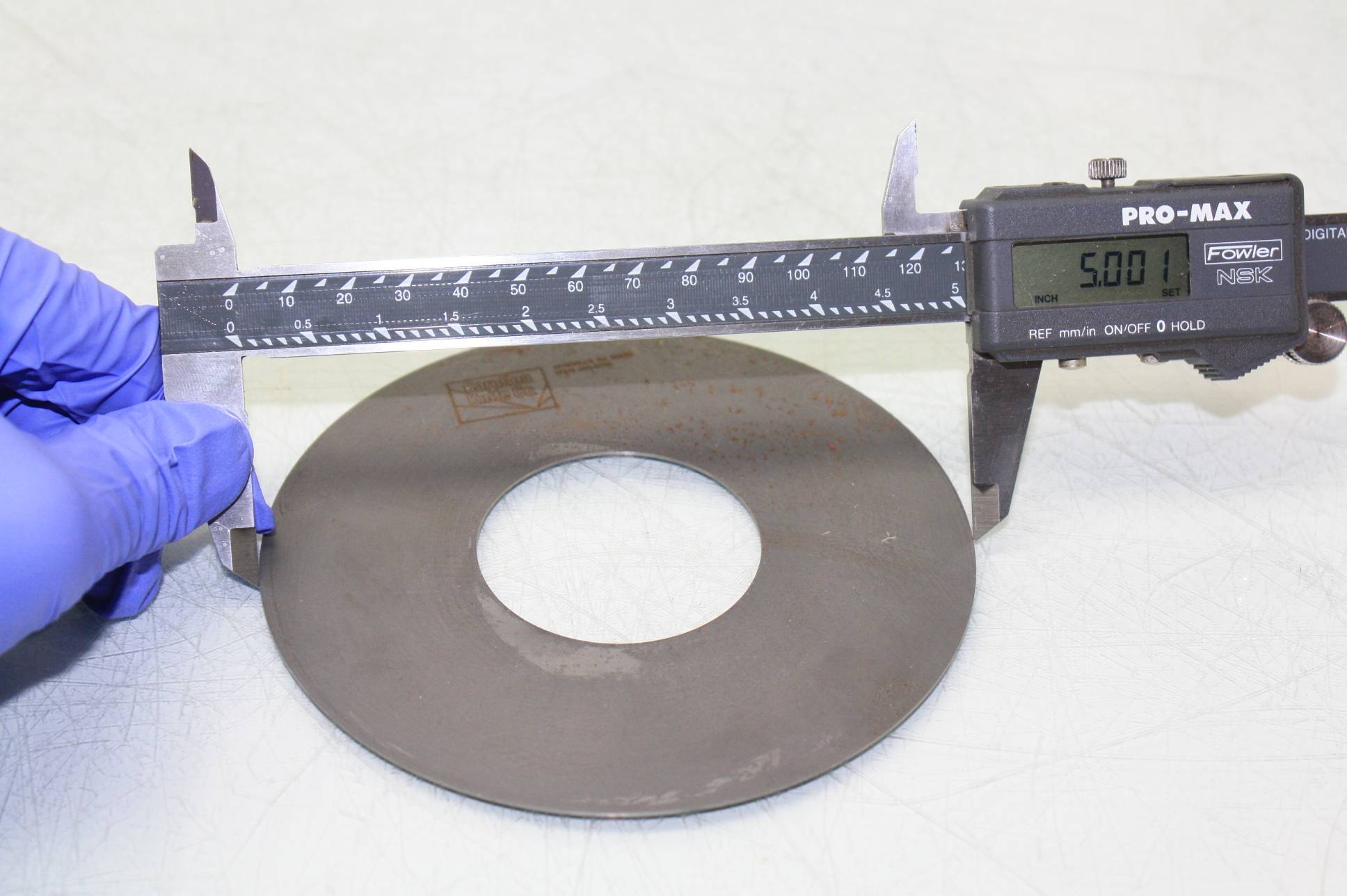 Lot of 10 Carolina Knife Square Edge Circular Slitter Blades 5" x 2" x 0.030" - New other (see details) - Image 10