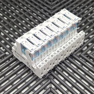 Lot of 8 Allen-Bradley 700-HN221 Relay Socket w/ 700-HK36Z24 Switching Relay - Used