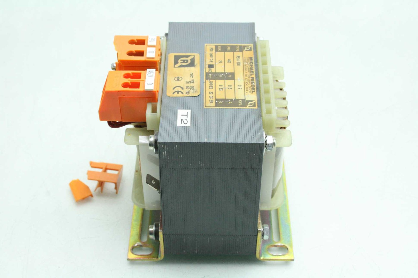 Michael Riedel Transformer, Type REIA 200, 0.2KVA, 24V Primary, 460V Secondary - Used - Image 3
