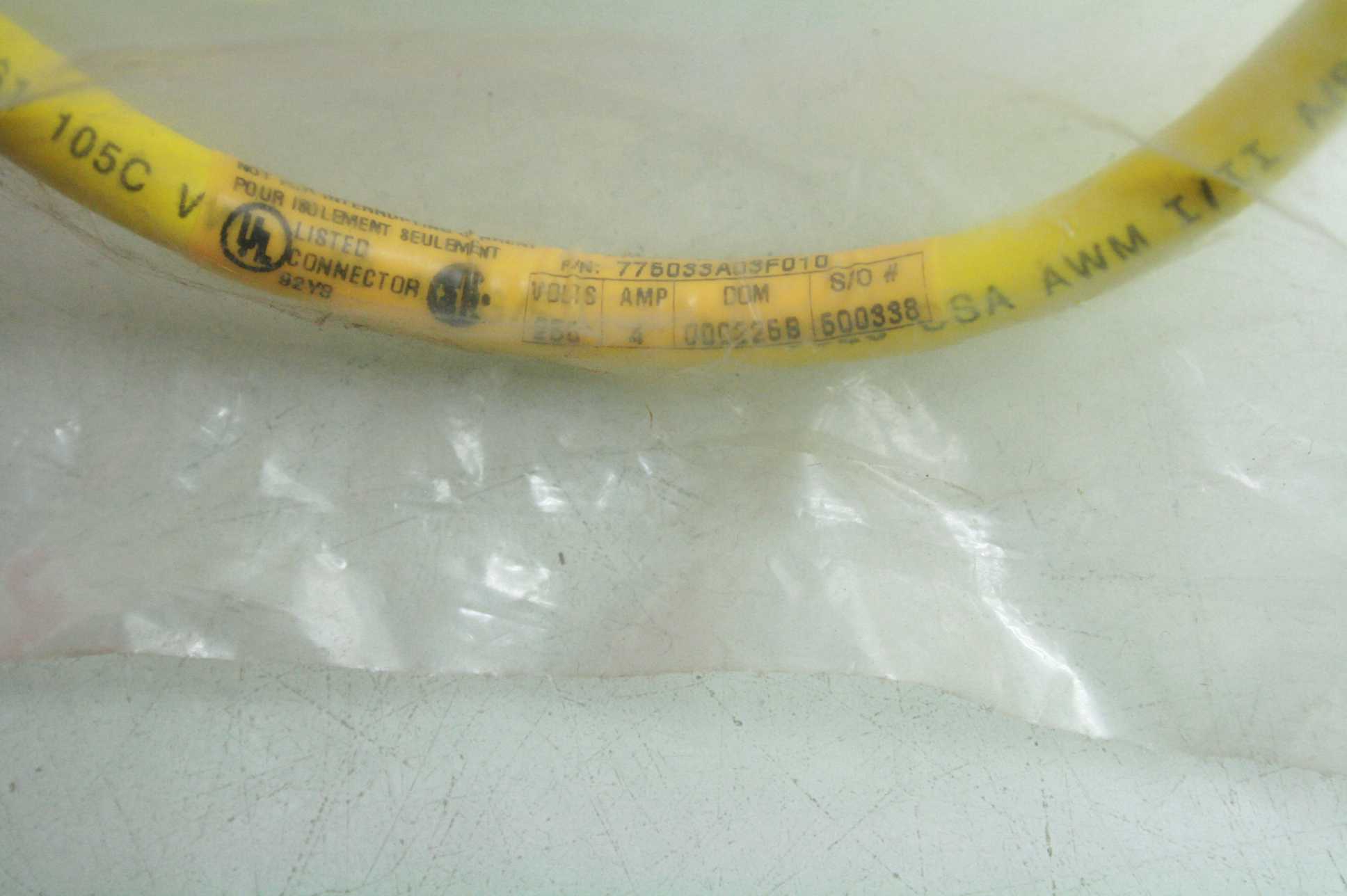 New 1' Brad Harrison 775031 A03F010 Mini-Change 5 Pole Male PVC Cord M/F - New - Image 9