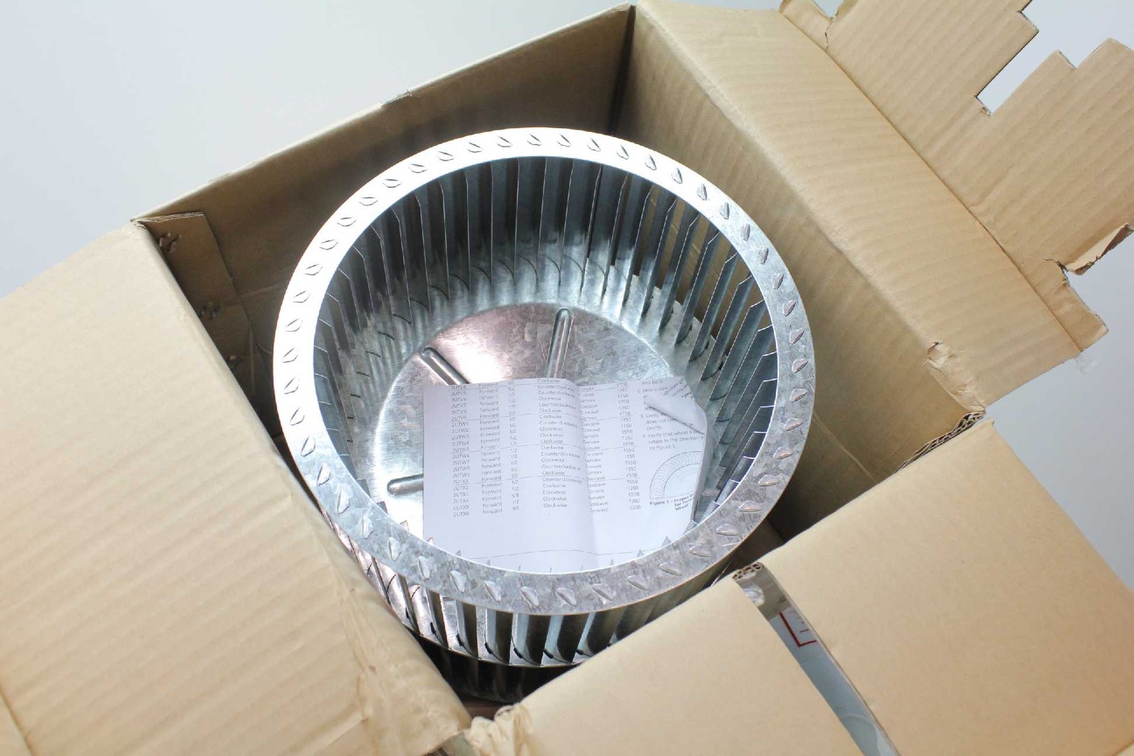 New Dayton 2UTW2 Rotary Centrifugal Blower Wheel, 11" Diameter x 1/2" Bore - New - Image 4