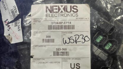 New Deutsch DT04-6P-EP14 Bussed Feedback Receptacle Plug Assembly 6 Pin - New - Image 14