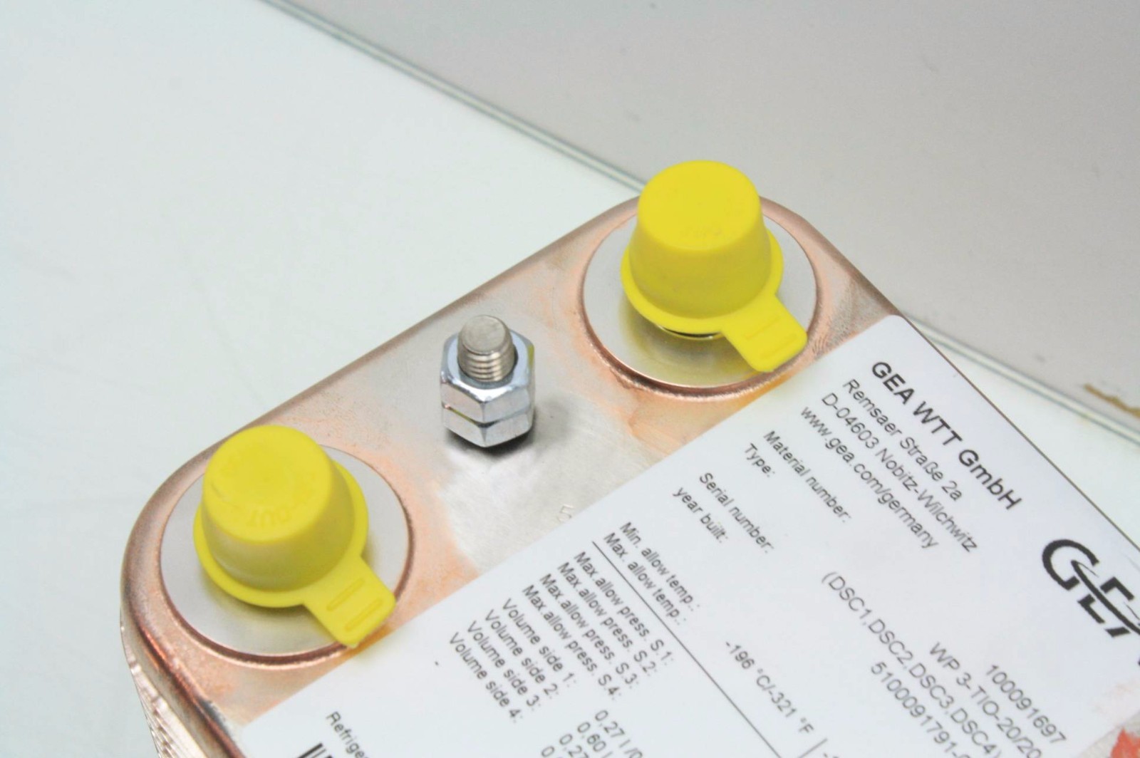 New GEA WTT Type WP 3-TIO-20/20 Brazed Plate Heat Exchanger 100091697, 3/4" SAE - New - Image 4