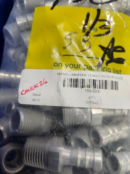 New McMaster 5357K42 Aluminum Hose Barb Fitting 1/2" NPT x 1/2" Hose Barb - New - Image 10
