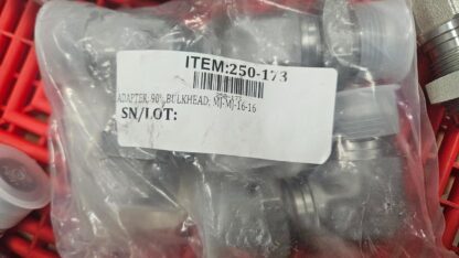 New Parker 16 WETX-WLN-S Bulkhead -16 JIC Flare Hydraulic Fitting 90 Degree - New - Image 12