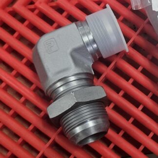 New Parker 16 WETX-WLN-S Bulkhead -16 JIC Flare Hydraulic Fitting 90 Degree - New