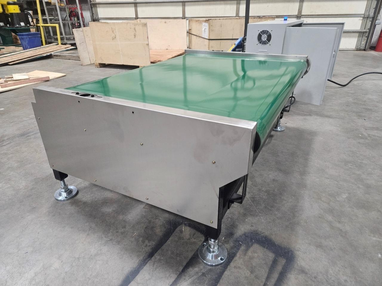New Sunrise Electric Stainless ESD 45" x 32" Powered Belt Conveyor 220V - New - Image 9