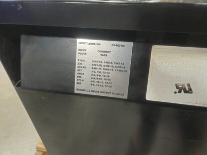 Norlake / Makino Machine Tool Transformer 220-480V to 208V Three Phase / 45 kVA - Used - Image 6